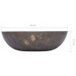 Lavandino Grigio Ø40x12 cm in Marmo