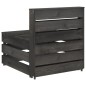 vidaXL Set Salotto da Giardino 5 pz in Legno di Pino Impregnato Grigio vidaXL Set Salotto da Giardino 5 pz in Legno di Pino Impregnato Grigio