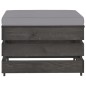 vidaXL Set Salotto da Giardino 3pz con Cuscini Legno Impregnato Grigio