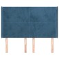 Testiera ad Orecchio Blu Scuro 147x16x118/128 cm in Velluto Testiera ad Orecchio Blu Scuro 147x16x118/128 cm in Velluto