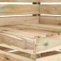 vidaXL Divano da Giardino a 2 Posti in Legno di Pino Impregnato Verde