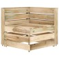 vidaXL Set Salotto da Giardino 5 pz in Legno di Pino Impregnato Verde vidaXL Set Salotto da Giardino 5 pz in Legno di Pino Impregnato Verde