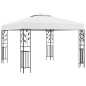 vidaXL Gazebo con Luci LED a Stringa 3x3 m Bianco vidaXL Gazebo con Luci LED a Stringa 3x3 m Bianco