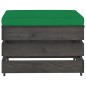 vidaXL Set Salotto da Giardino 3pz con Cuscini Legno Impregnato Grigio