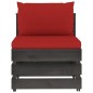 vidaXL Set Salotto da Giardino con Cuscini 8pz Legno Impregnato Grigio
