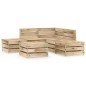 vidaXL Set Salotto da Giardino 6 pz in Legno di Pino Impregnato Verde vidaXL Set Salotto da Giardino 6 pz in Legno di Pino Impregnato Verde