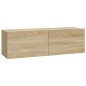 Set di Mobili Porta TV 6 pz Rovere Sonoma in Legno Multistrato Set di Mobili Porta TV 6 pz Rovere Sonoma in Legno Multistrato