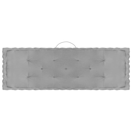 vidaXL Cuscini per Pallet e Pavimento 7 pz Grigi n Cotone 