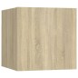 Set di Mobili Porta TV 6 pz Rovere Sonoma in Legno Multistrato Set di Mobili Porta TV 6 pz Rovere Sonoma in Legno Multistrato