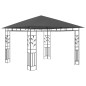 vidaXL Gazebo con Zanzariera e Luci LED 3x3x2,73 m Antracite