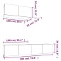 Set di Mobili Porta TV 3 pz Rovere Sonoma in Legno Multistrato