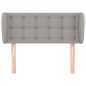 Testiera ad Orecchio Grigio Chiaro 93x23x78/88 cm in Tessuto Testiera ad Orecchio Grigio Chiaro 93x23x78/88 cm in Tessuto