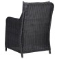 vidaXL Set Mobili da Pranzo per Giardino 7 pz Nero vidaXL Set Mobili da Pranzo per Giardino 7 pz Nero