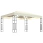 vidaXL Gazebo con Stringa di Luci LED 3x4 m in Tessuto Crema vidaXL Gazebo con Stringa di Luci LED 3x4 m in Tessuto Crema