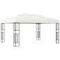 vidaXL Gazebo con Stringa di Luci LED 3x4 m in Tessuto Crema vidaXL Gazebo con Stringa di Luci LED 3x4 m in Tessuto Crema