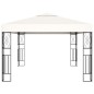 vidaXL Gazebo con Stringa di Luci LED 3x4 m in Tessuto Crema vidaXL Gazebo con Stringa di Luci LED 3x4 m in Tessuto Crema
