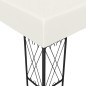 vidaXL Gazebo con Stringa di Luci LED 3x4 m in Tessuto Crema vidaXL Gazebo con Stringa di Luci LED 3x4 m in Tessuto Crema