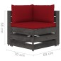 vidaXL Set Salotto da Giardino 7pz con Cuscini Legno Impregnato Grigio vidaXL Set Salotto da Giardino 7pz con Cuscini Legno Impregnato Grigio