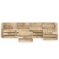 vidaXL Set Salotto da Giardino 6 pz in Legno di Pino Impregnato Verde vidaXL Set Salotto da Giardino 6 pz in Legno di Pino Impregnato Verde