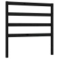 Testiera per Letto Nera 106x4x100 cm in Legno Massello di Pino Testiera per Letto Nera 106x4x100 cm in Legno Massello di Pino