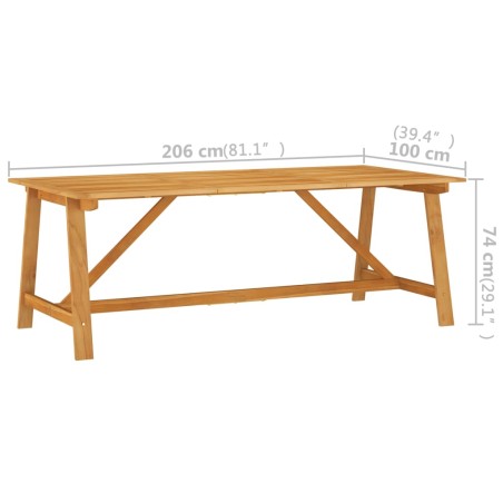 vidaXL Set Mobili da Pranzo per Giardino 7 pz Nero