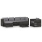 vidaXL Set Salotto da Giardino 7pz con Cuscini Legno Impregnato Grigio vidaXL Set Salotto da Giardino 7pz con Cuscini Legno Impregnato Grigio