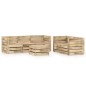 vidaXL Set Salotto da Giardino 6 pz in Legno di Pino Impregnato Verde vidaXL Set Salotto da Giardino 6 pz in Legno di Pino Impregnato Verde