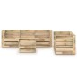 vidaXL Set Salotto da Giardino 6 pz in Legno di Pino Impregnato Verde vidaXL Set Salotto da Giardino 6 pz in Legno di Pino Impregnato Verde