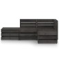 vidaXL Set Salotto da Giardino 4 pz in Legno di Pino Impregnato Grigio vidaXL Set Salotto da Giardino 4 pz in Legno di Pino Impregnato Grigio