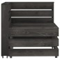 vidaXL Set Salotto da Giardino 4 pz in Legno di Pino Impregnato Grigio vidaXL Set Salotto da Giardino 4 pz in Legno di Pino Impregnato Grigio