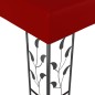 vidaXL Gazebo con Stringa di Luci LED 3x3 m Rosso Vino vidaXL Gazebo con Stringa di Luci LED 3x3 m Rosso Vino