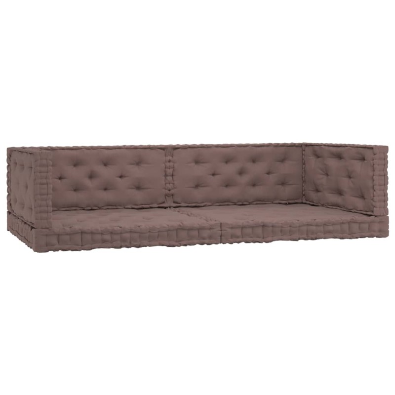 vidaXL Cuscini per Pallet e Pavimento 6 pz Grigio Talpa in Cotone vidaXL Cuscini per Pallet e Pavimento 6 pz Grigio Talpa in Cotone