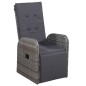 vidaXL Set Mobili da Pranzo per Giardino 5 pz Grigio vidaXL Set Mobili da Pranzo per Giardino 5 pz Grigio