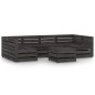 vidaXL Set Salotto da Giardino 7 pz in Legno di Pino Impregnato Grigio vidaXL Set Salotto da Giardino 7 pz in Legno di Pino Impregnato Grigio