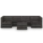 vidaXL Set Salotto da Giardino 7 pz in Legno di Pino Impregnato Grigio vidaXL Set Salotto da Giardino 7 pz in Legno di Pino Impregnato Grigio