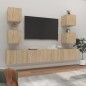 Set di Mobili Porta TV 6 pz Rovere Sonoma in Legno Multistrato Set di Mobili Porta TV 6 pz Rovere Sonoma in Legno Multistrato