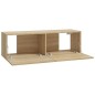 Set di Mobili Porta TV 6 pz Rovere Sonoma in Legno Multistrato Set di Mobili Porta TV 6 pz Rovere Sonoma in Legno Multistrato