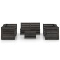 vidaXL Set Salotto da Giardino 9 pz in Legno di Pino Impregnato Grigio vidaXL Set Salotto da Giardino 9 pz in Legno di Pino Impregnato Grigio