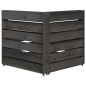 vidaXL Set Salotto da Giardino 5 pz in Legno di Pino Impregnato Grigio vidaXL Set Salotto da Giardino 5 pz in Legno di Pino Impregnato Grigio