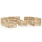 vidaXL Set Salotto da Giardino 9 pz in Legno di Pino Impregnato Verde vidaXL Set Salotto da Giardino 9 pz in Legno di Pino Impregnato Verde