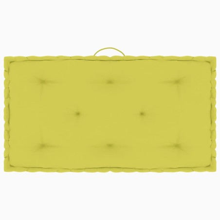 vidaXL Cuscini per Pallet e Pavimento 4 pz Verde Mela in Cotone