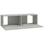 Set Mobili Porta TV 8pz Grigio Cemento in Legno Multistrato Set Mobili Porta TV 8pz Grigio Cemento in Legno Multistrato