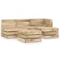 vidaXL Set Salotto da Giardino 5 pz in Legno di Pino Impregnato Verde vidaXL Set Salotto da Giardino 5 pz in Legno di Pino Impregnato Verde