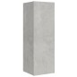 Set Mobili Porta TV 8pz Grigio Cemento in Legno Multistrato Set Mobili Porta TV 8pz Grigio Cemento in Legno Multistrato