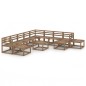 vidaXL Set Salotto da Giardino 12 pz Legno di Pino Impregnato Marrone vidaXL Set Salotto da Giardino 12 pz Legno di Pino Impregnato Marrone