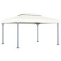 vidaXL Gazebo con Stringa di Luci LED 400x300 cm Crema in Alluminio vidaXL Gazebo con Stringa di Luci LED 400x300 cm Crema in Alluminio