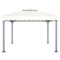 vidaXL Gazebo con Stringa di Luci LED 400x300 cm Crema in Alluminio vidaXL Gazebo con Stringa di Luci LED 400x300 cm Crema in Alluminio