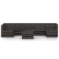 vidaXL Set Salotto da Giardino 8 pz in Legno di Pino Impregnato Grigio