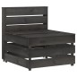 vidaXL Set Salotto da Giardino 8 pz in Legno di Pino Impregnato Grigio