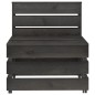 vidaXL Set Salotto da Giardino 8 pz in Legno di Pino Impregnato Grigio